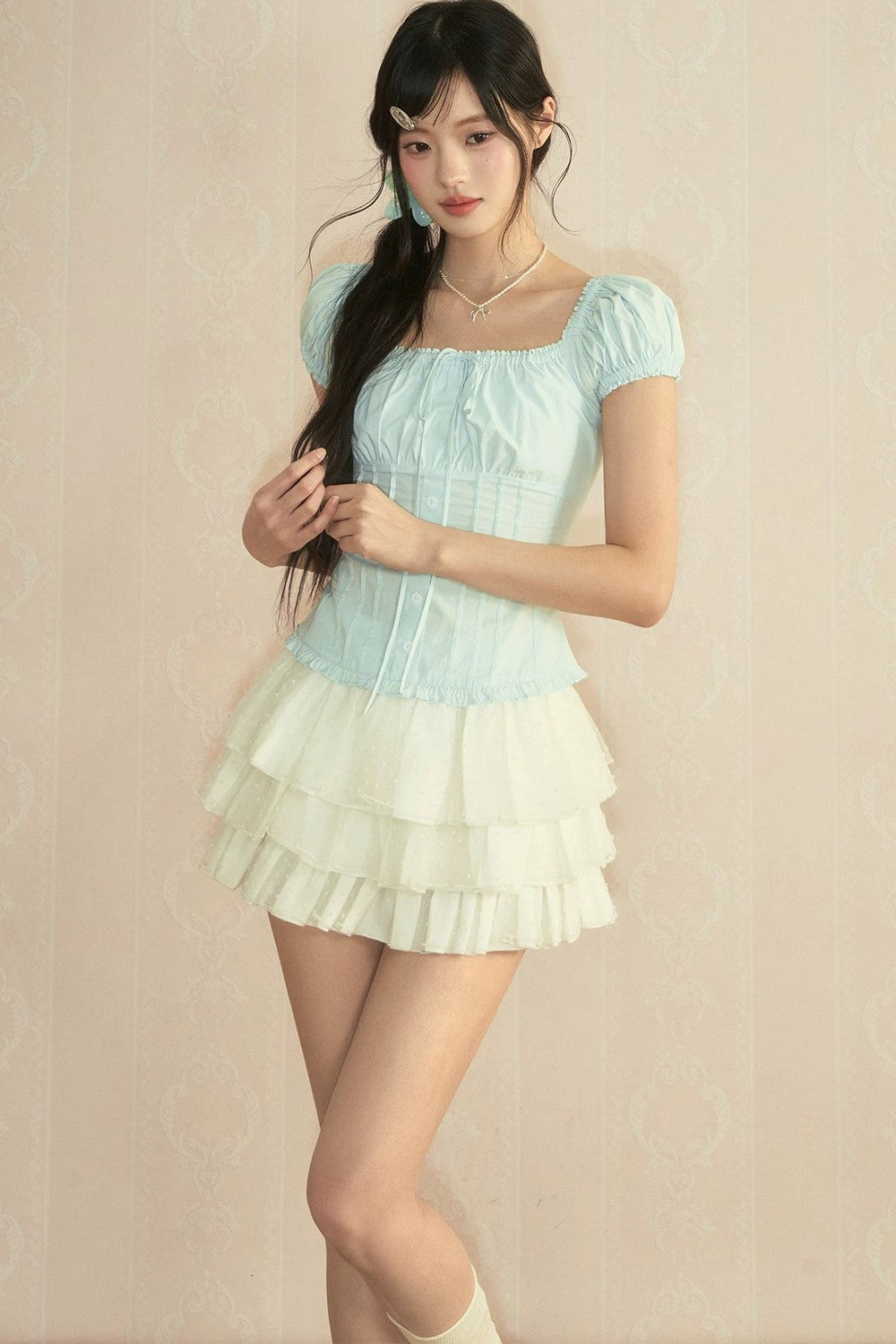 Lace Off-Shoulder Blouse