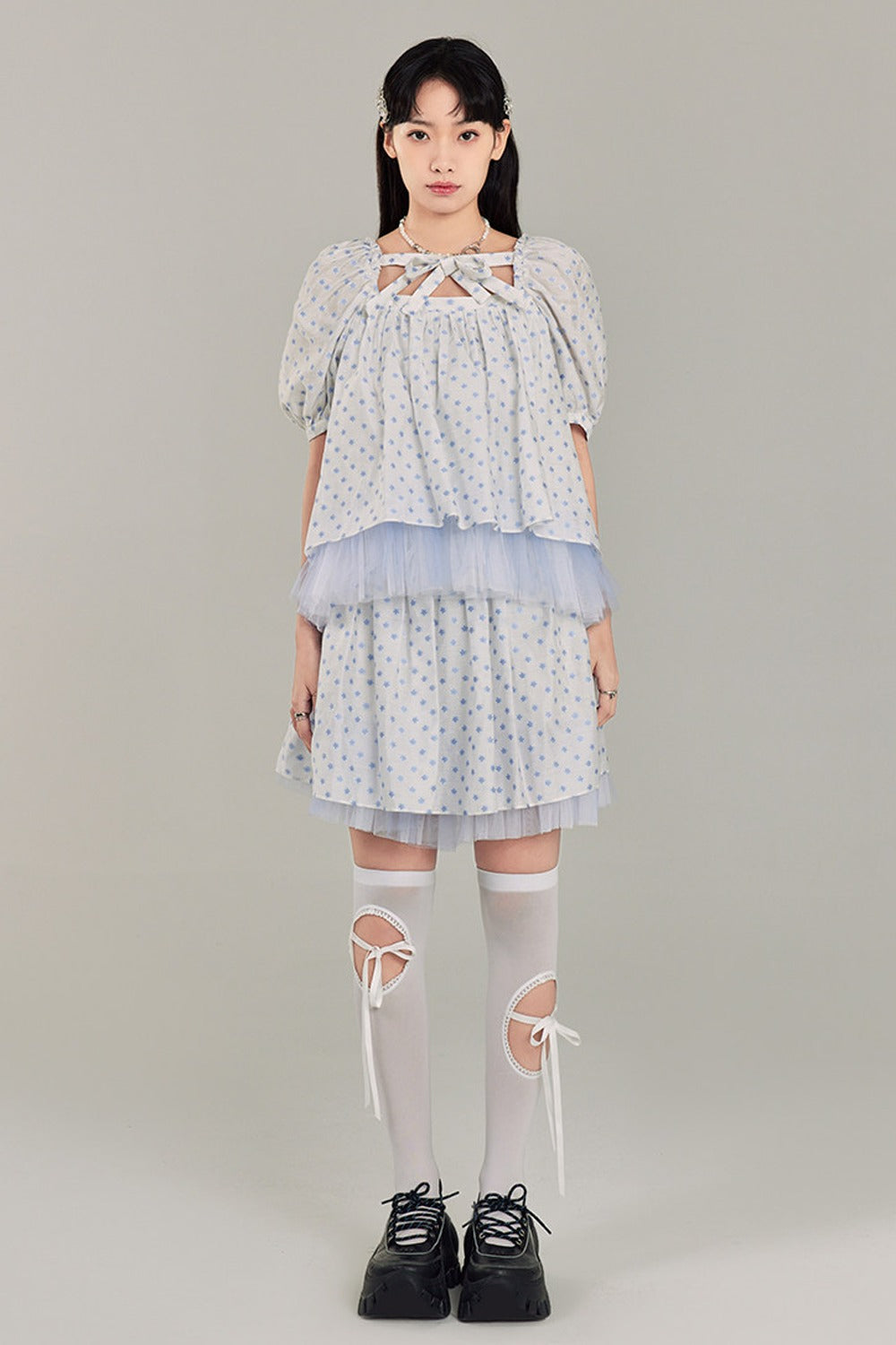 Floral Top and Skirt Set-Up