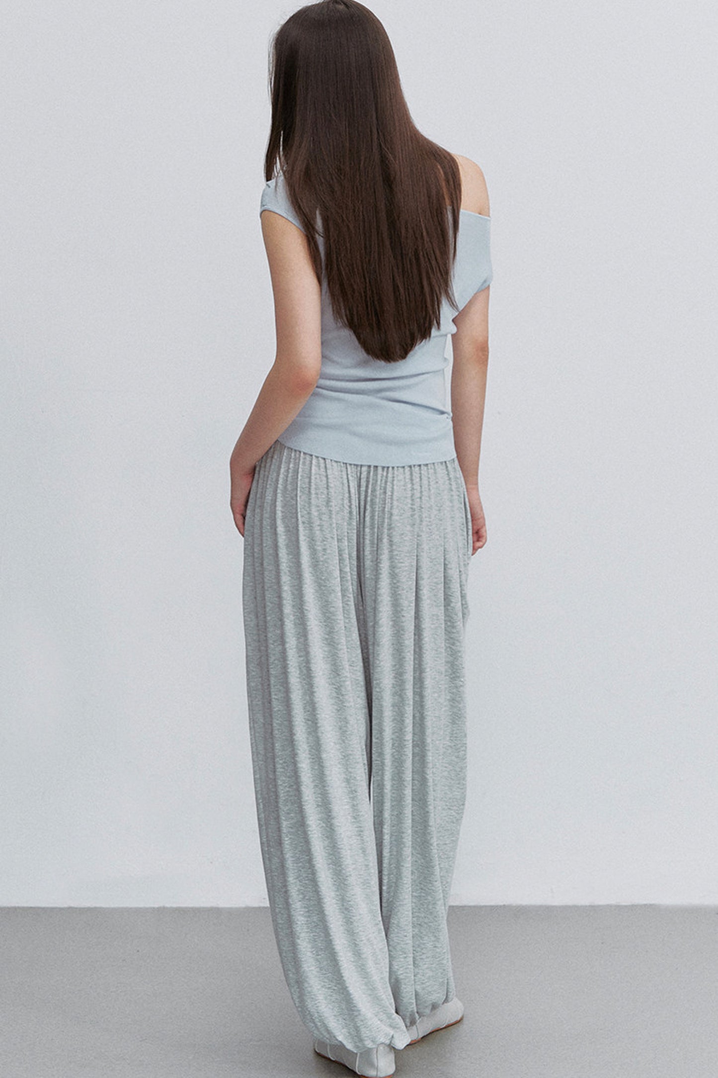 Asymmetrical Tencel Wool Top