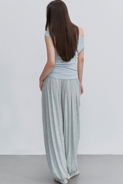 Asymmetrical Tencel Wool Top