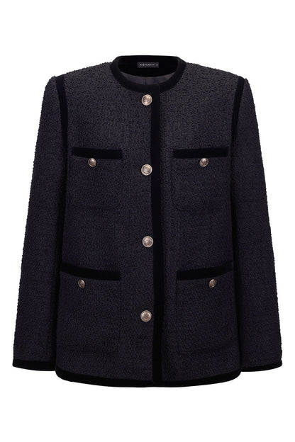 Tailored Slim Fit Metal Button Jacket