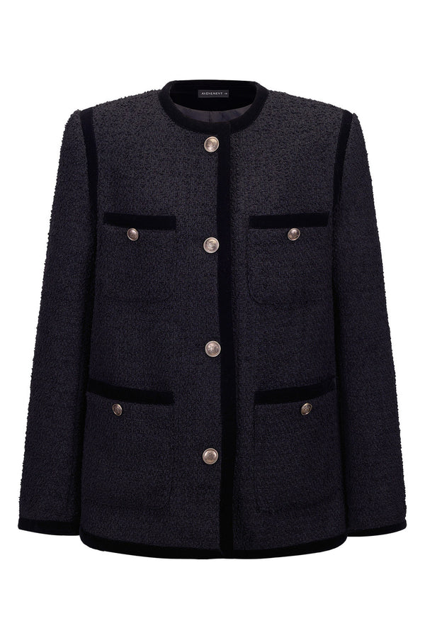 Tailored Slim Fit Metal Button Jacket