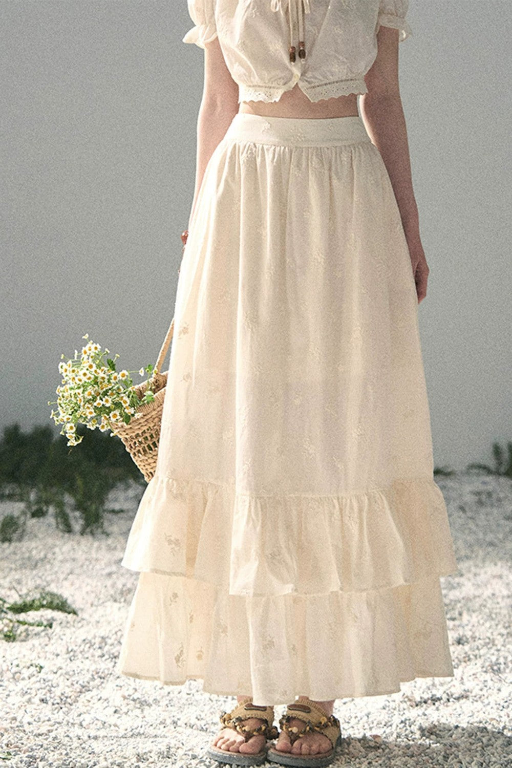 Mature Garden Summer Skirt Set-Up