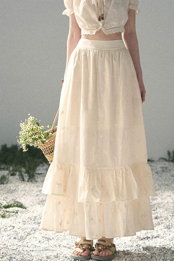 Mature Garden Summer Skirt Set-Up