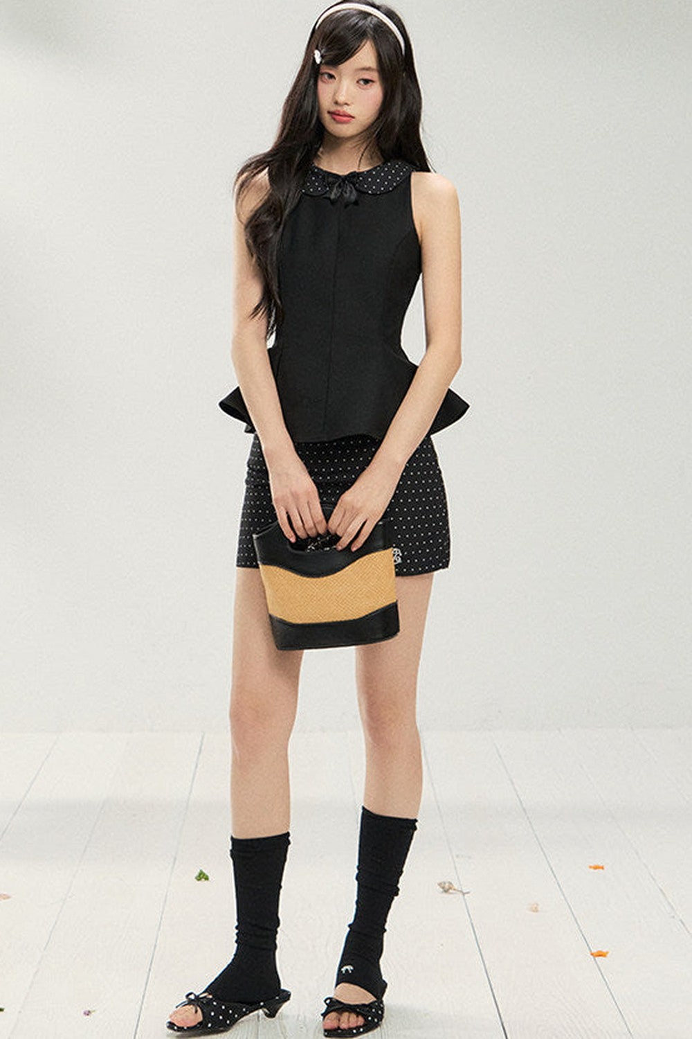 Elegant Waist-Cinching Skirt Set-Up