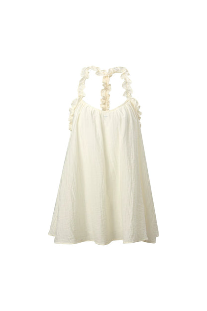Sweet Ruffled Halter Top