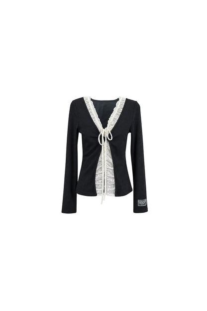 Knit Cardigan and Long Skirt Set-Up