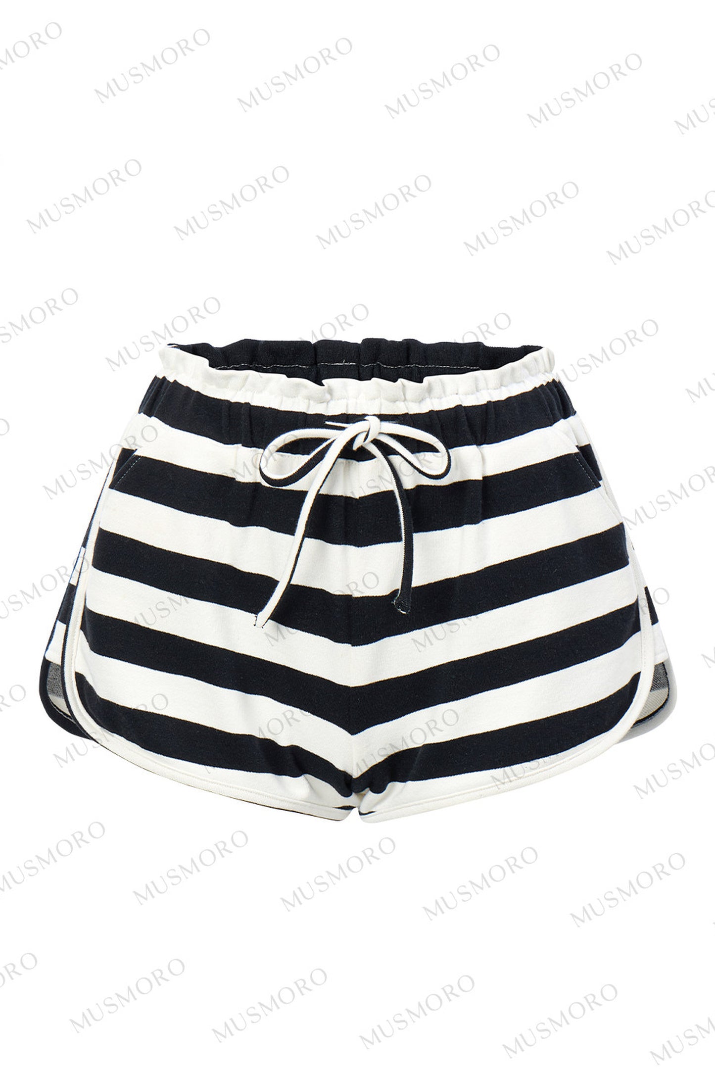 Pleated Floral Wide-Leg Shorts