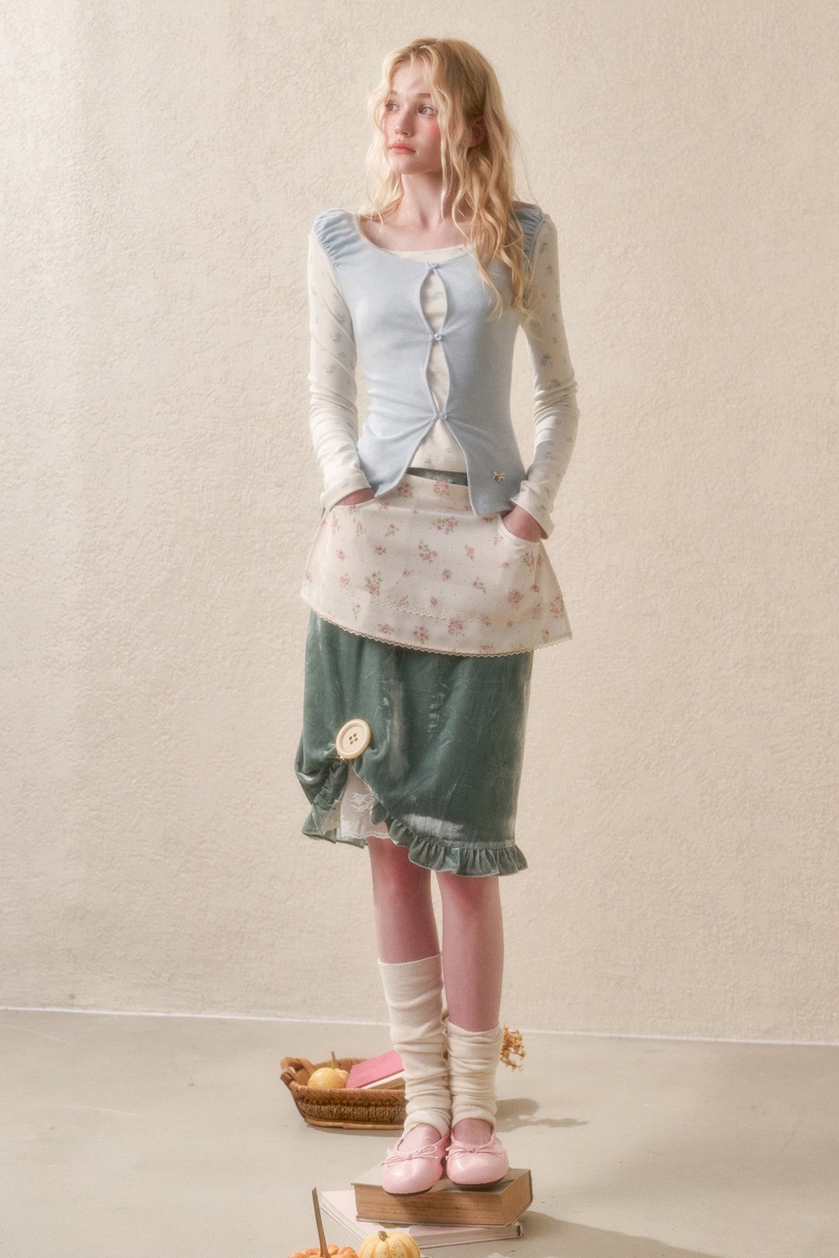 Two-Piece Knit Cardigan Set