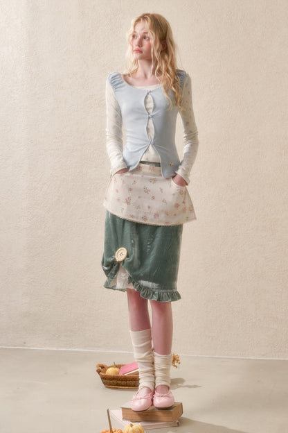 Two-Piece Knit Cardigan Set