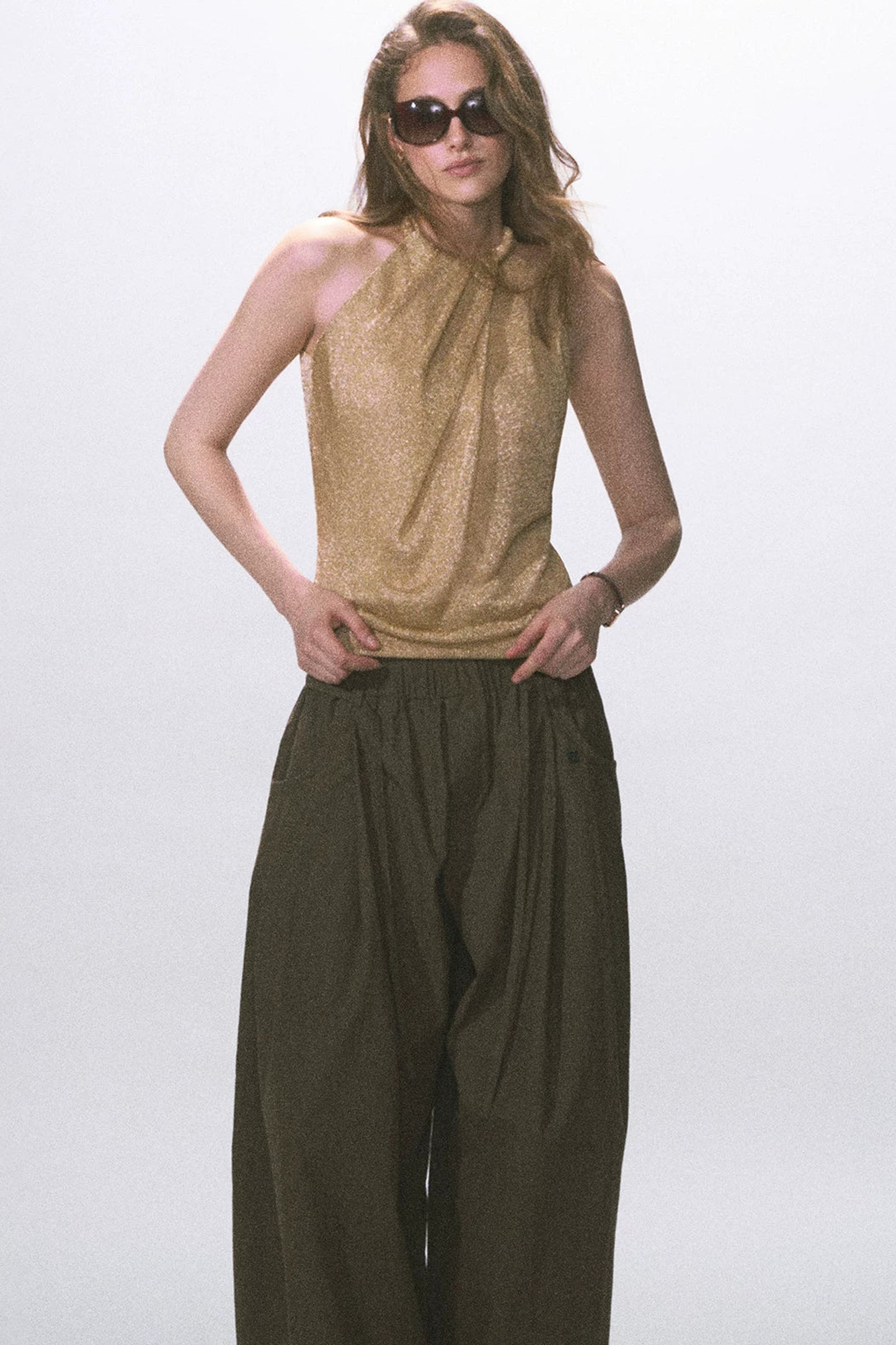 Twist Halter Backless Camisole Top