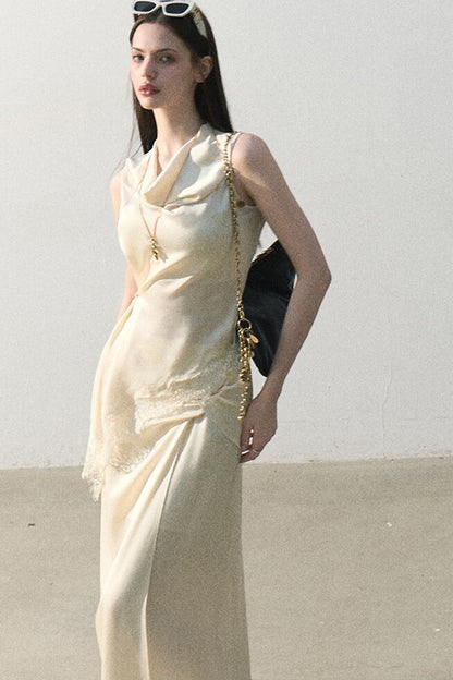 Acetate Lace Off-Shoulder Set-Up