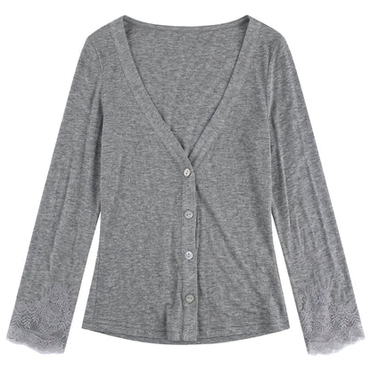 Completo canotta in pizzo Tencel e lana e gonna