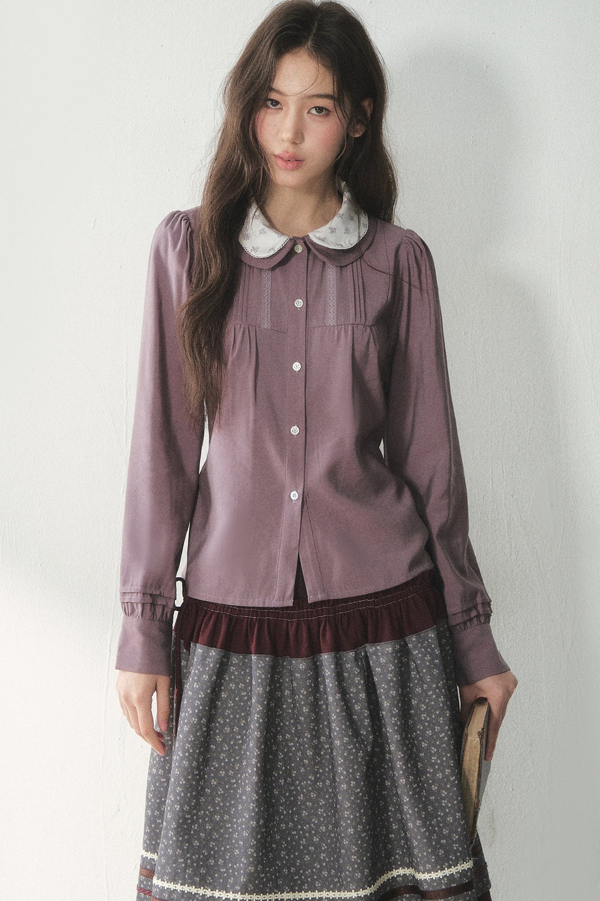 Lyocell Doll Collar Blouse