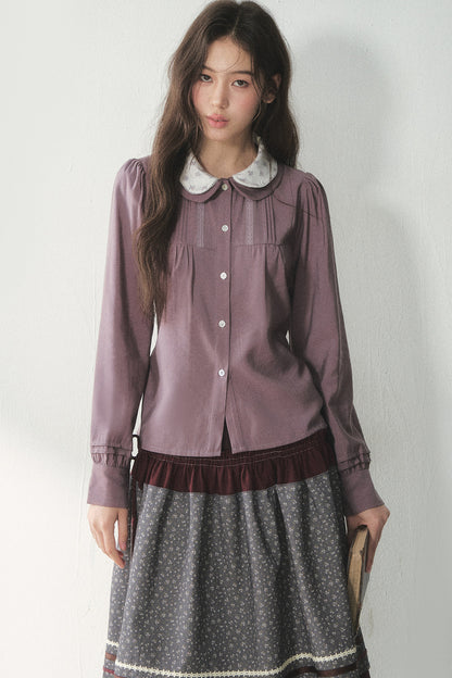 Lyocell Doll Collar Blouse