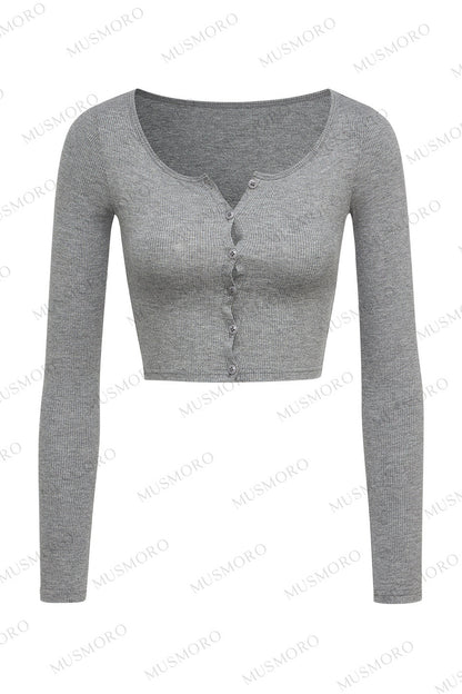 Textured Knit Cardigan Tank Top Three-Piece Set-Up