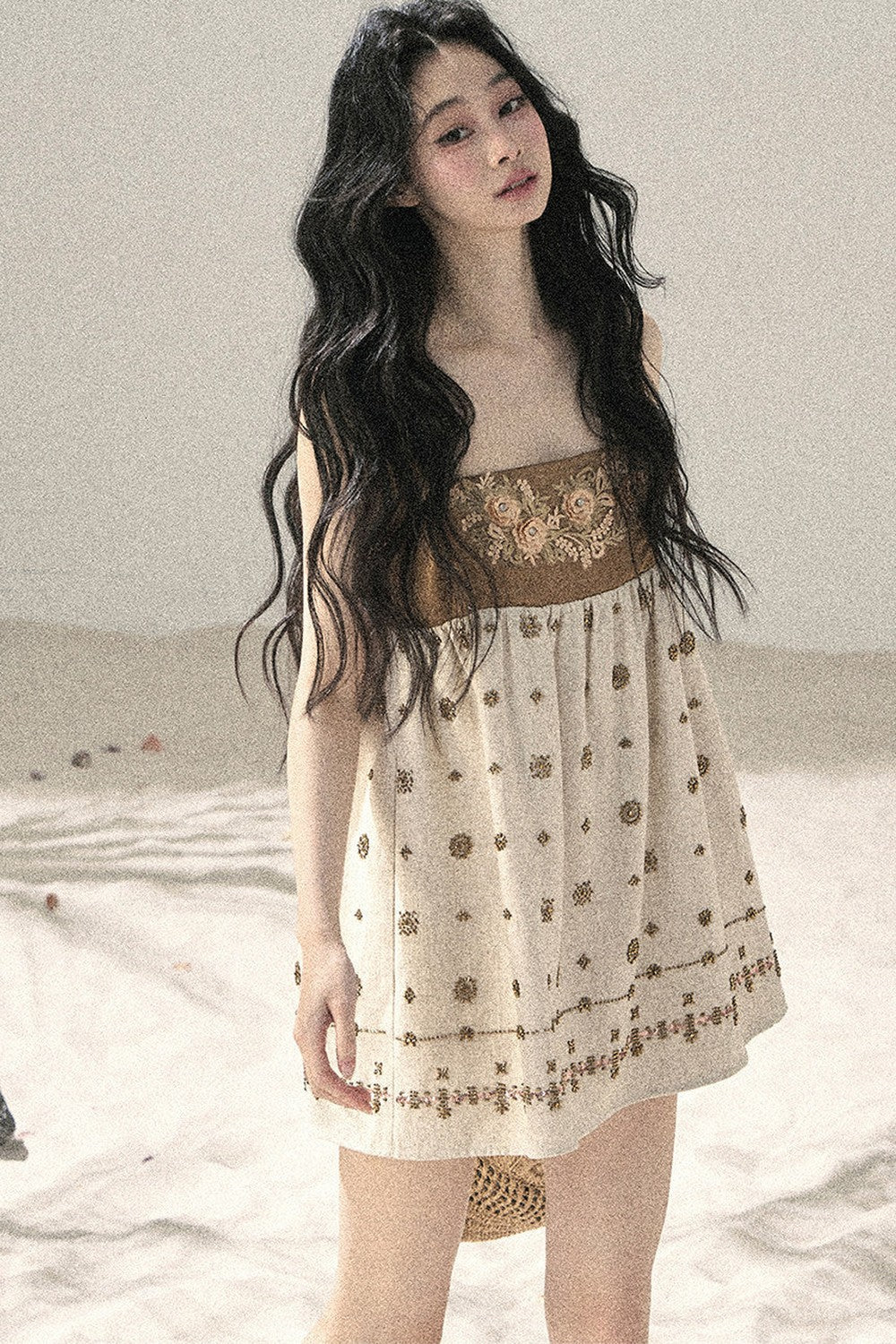 French Floral Babydoll Dress