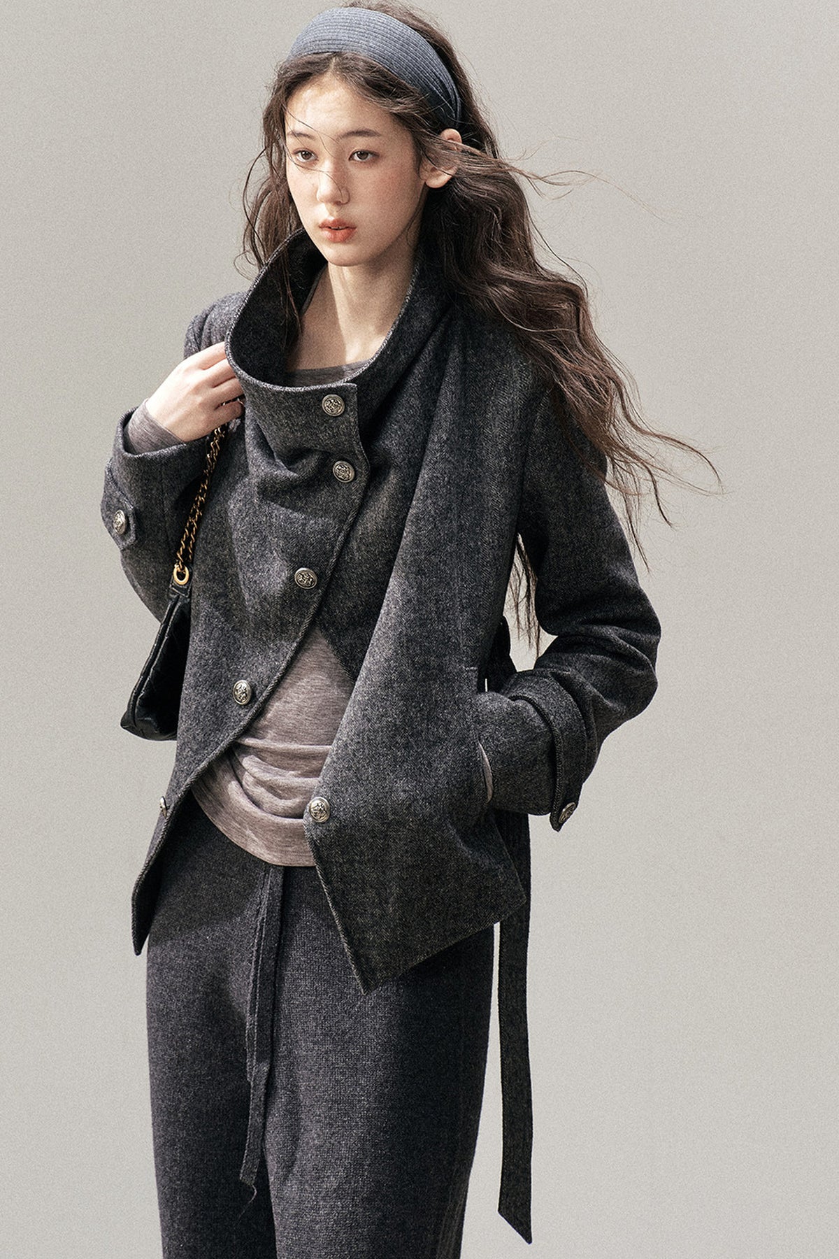 Dark Gray Cashmere Jacket