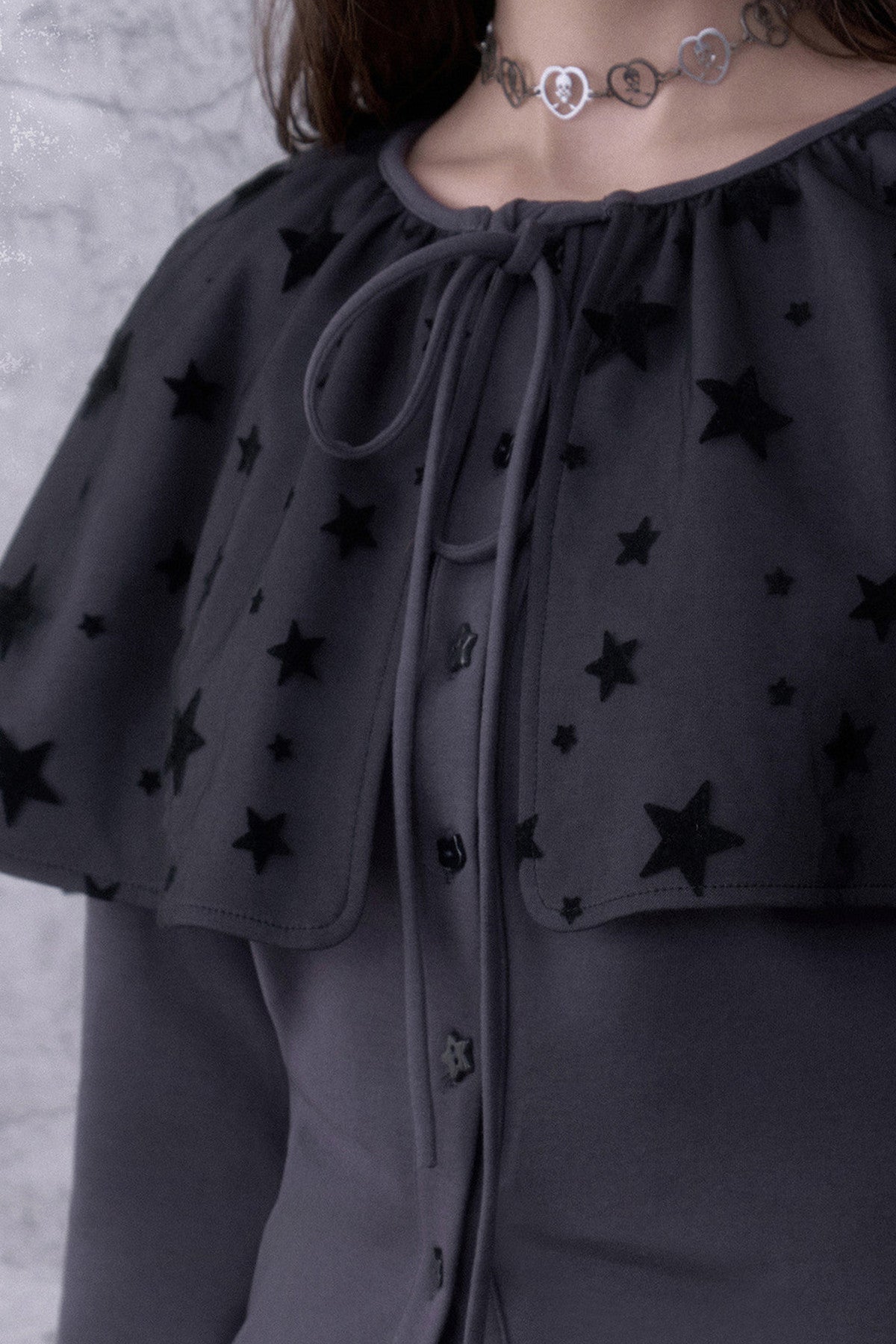 Star Schalkragen-Zweiteiler-Strickjacke