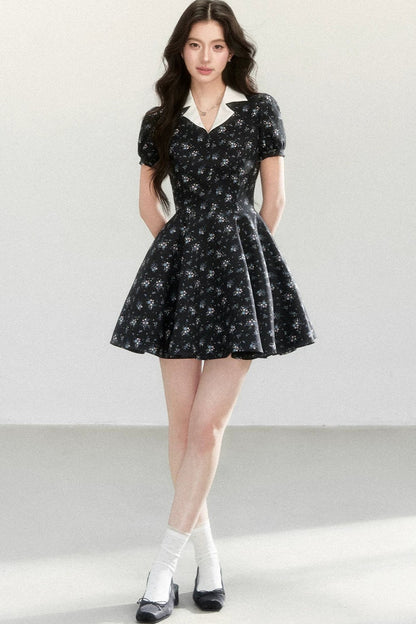 Vestido Elegante Estampado Tipo Señorita