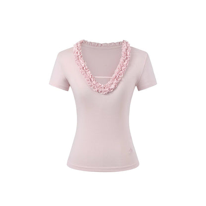 Blusa de lyocell con volantes Nube