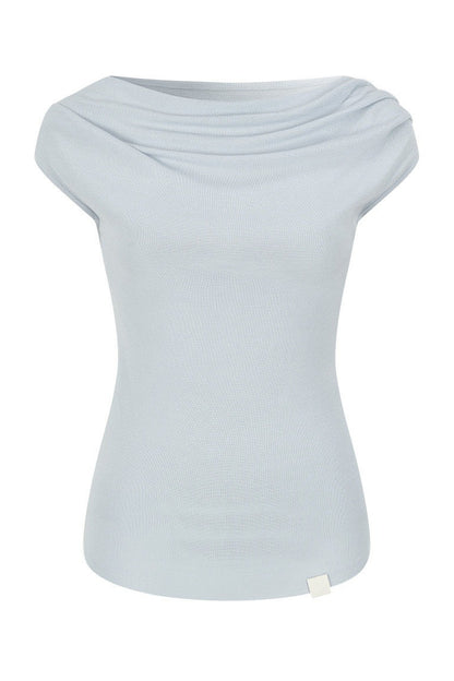 Asymmetrical Tencel Wool Top