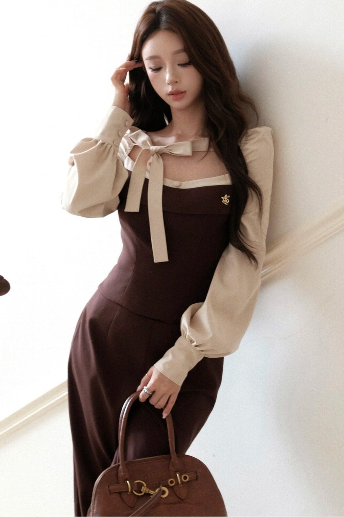 Love Idol Cookies Dark Brown Pants