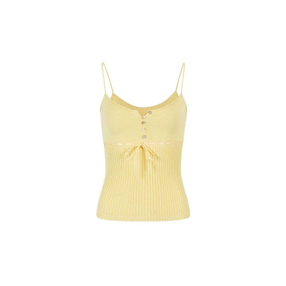 Lyocell Knit Ribbon Camisole