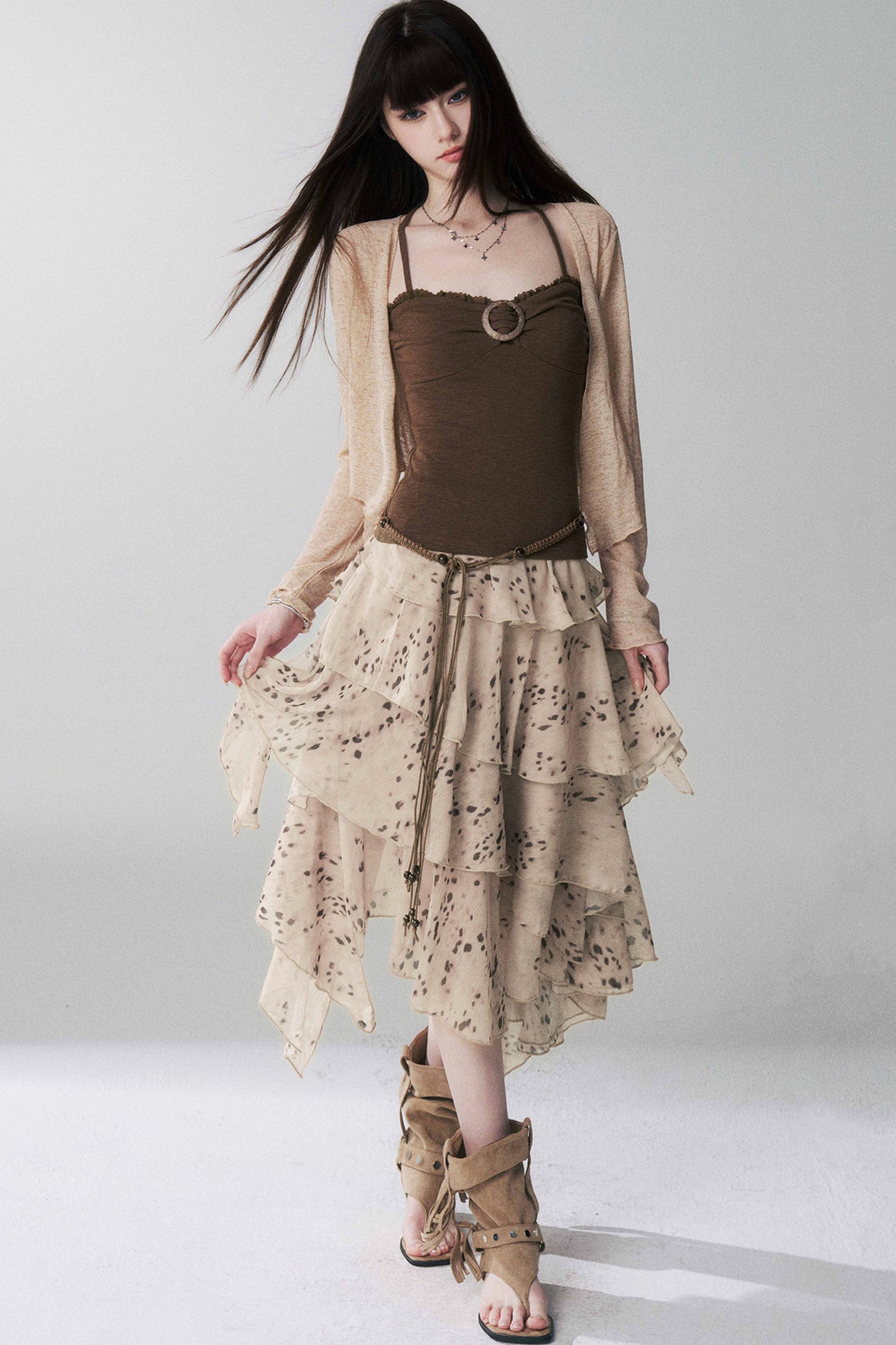 Lightweight Camisole Cardigan Set