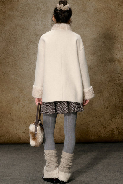 Mid-Length Double-Sided Woolen Jacket