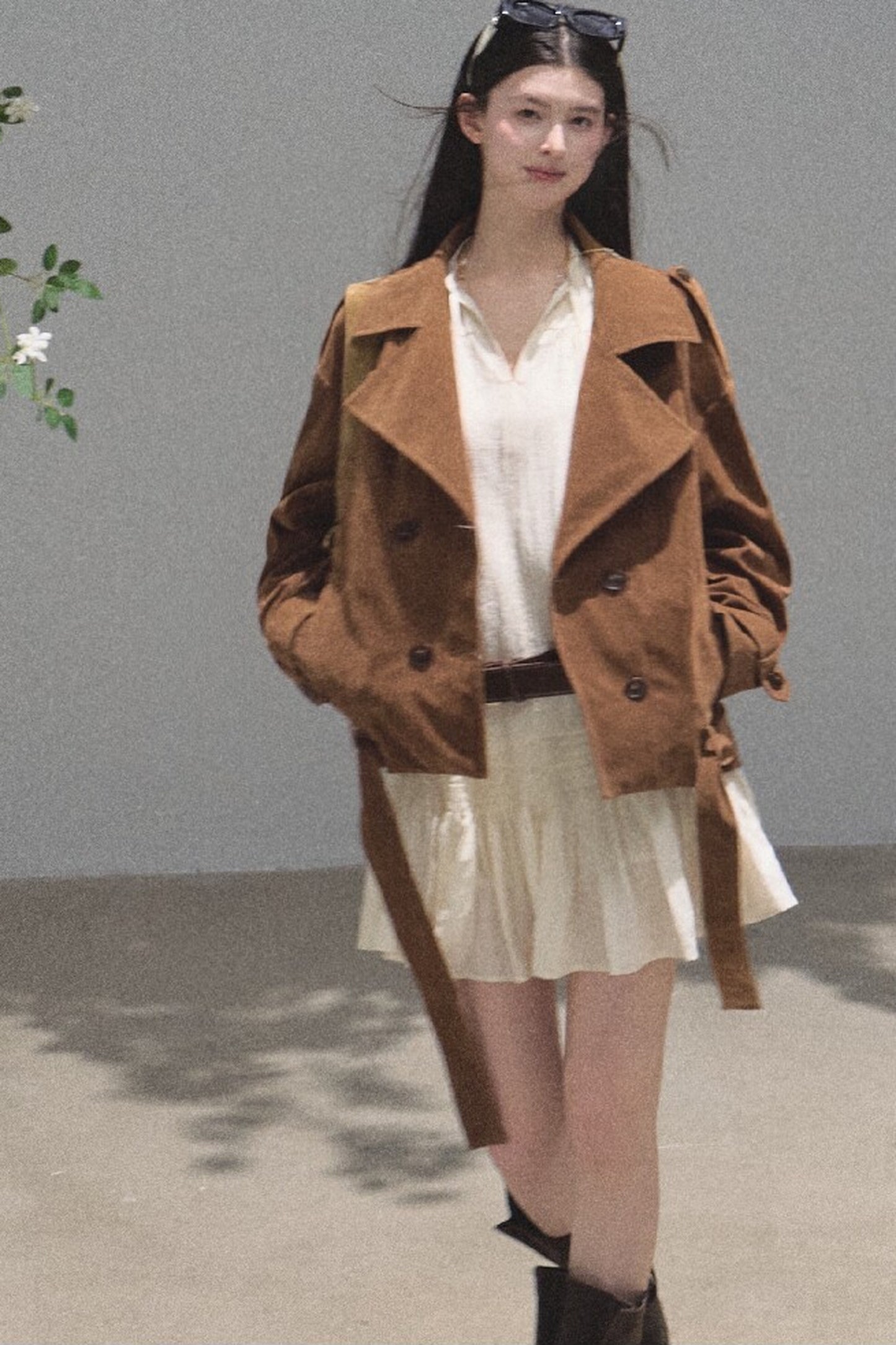 Maillard Caramel Retro Jacket Set