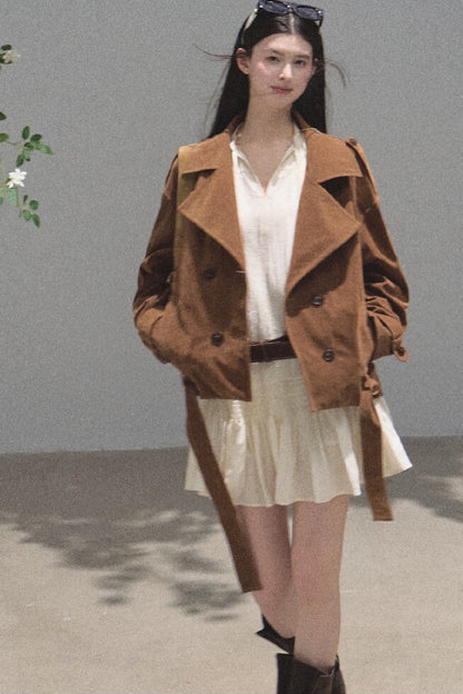 Maillard Caramel Retro Jacket Set