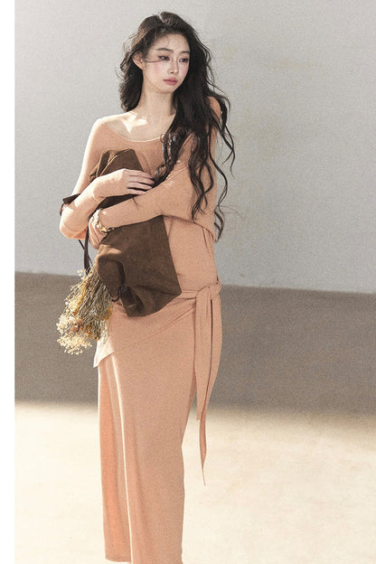 Under The Sunset Linen Mermaid Dress And Skirt Set