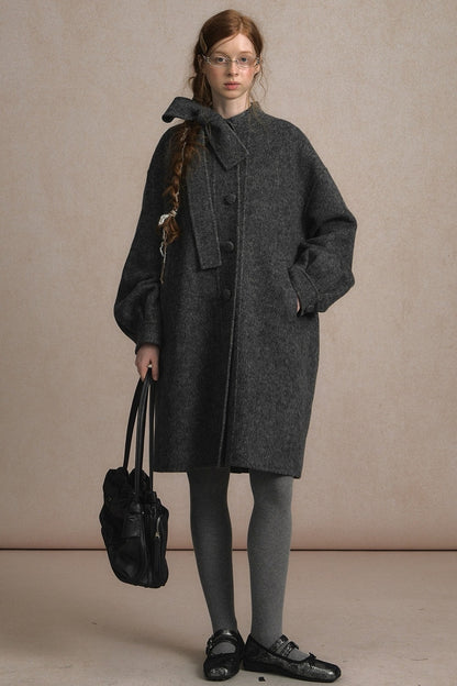 Long Double-Sided Wool Coat
