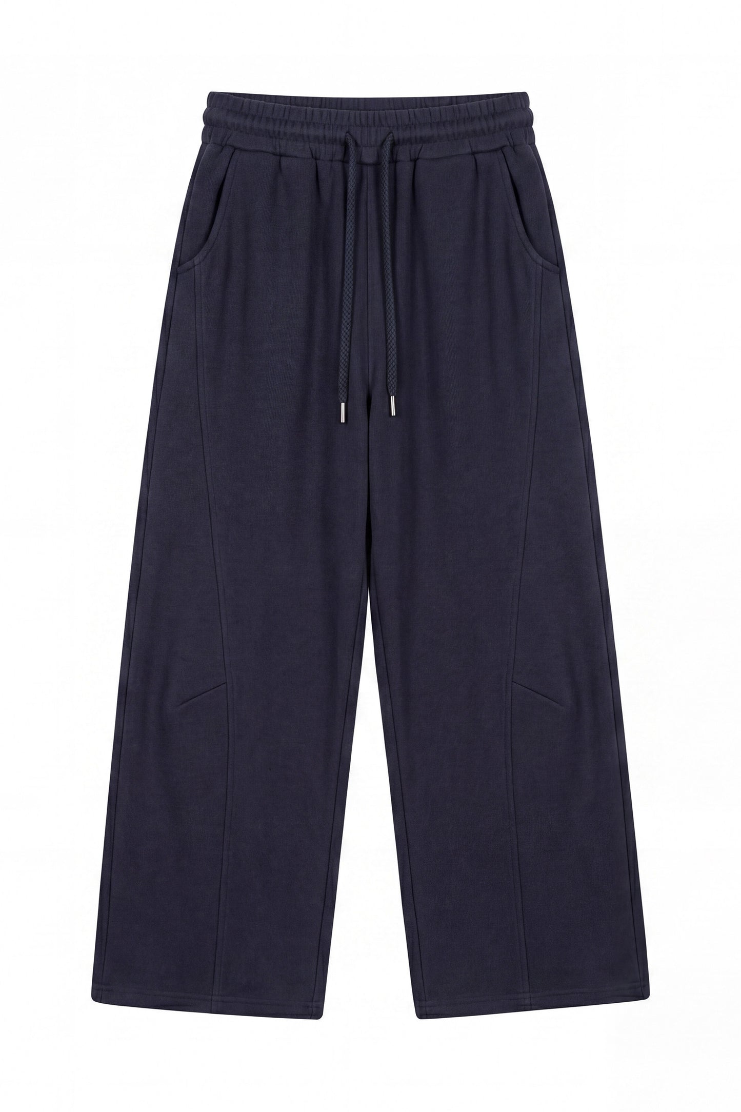 Knit Scarf Sweatshirt and Sweatpants Set-Up