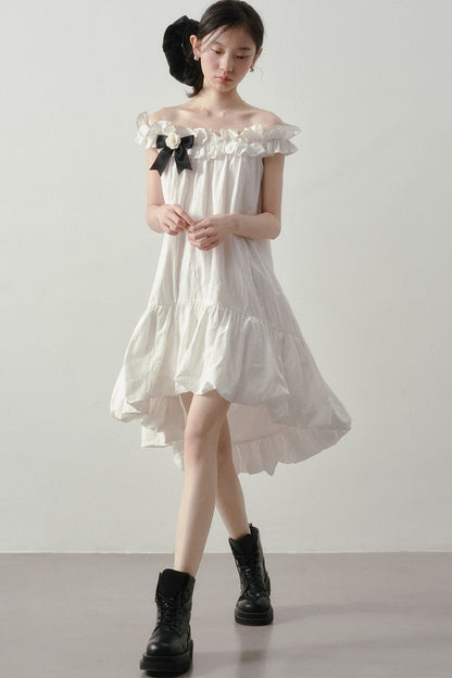 Iridescent Off-Shoulder Dress