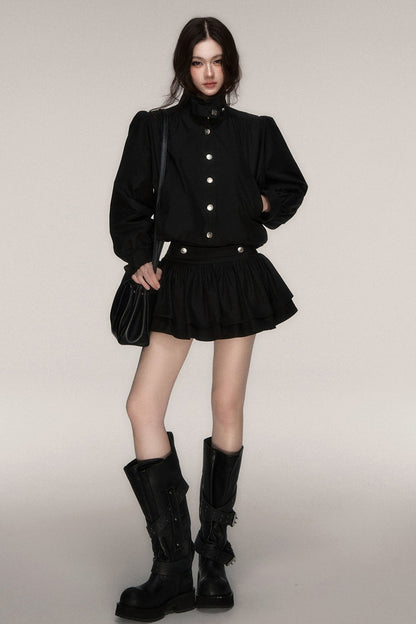 French Napoleon Style Short Jacket and Skirt Set-Up
