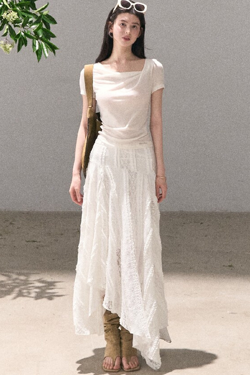 Uncut Time Draped Skirt