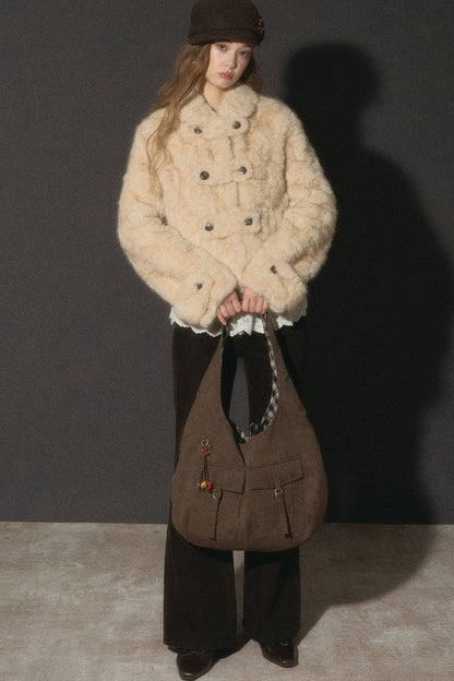 Vintage Thickened Faux Fur Jacket