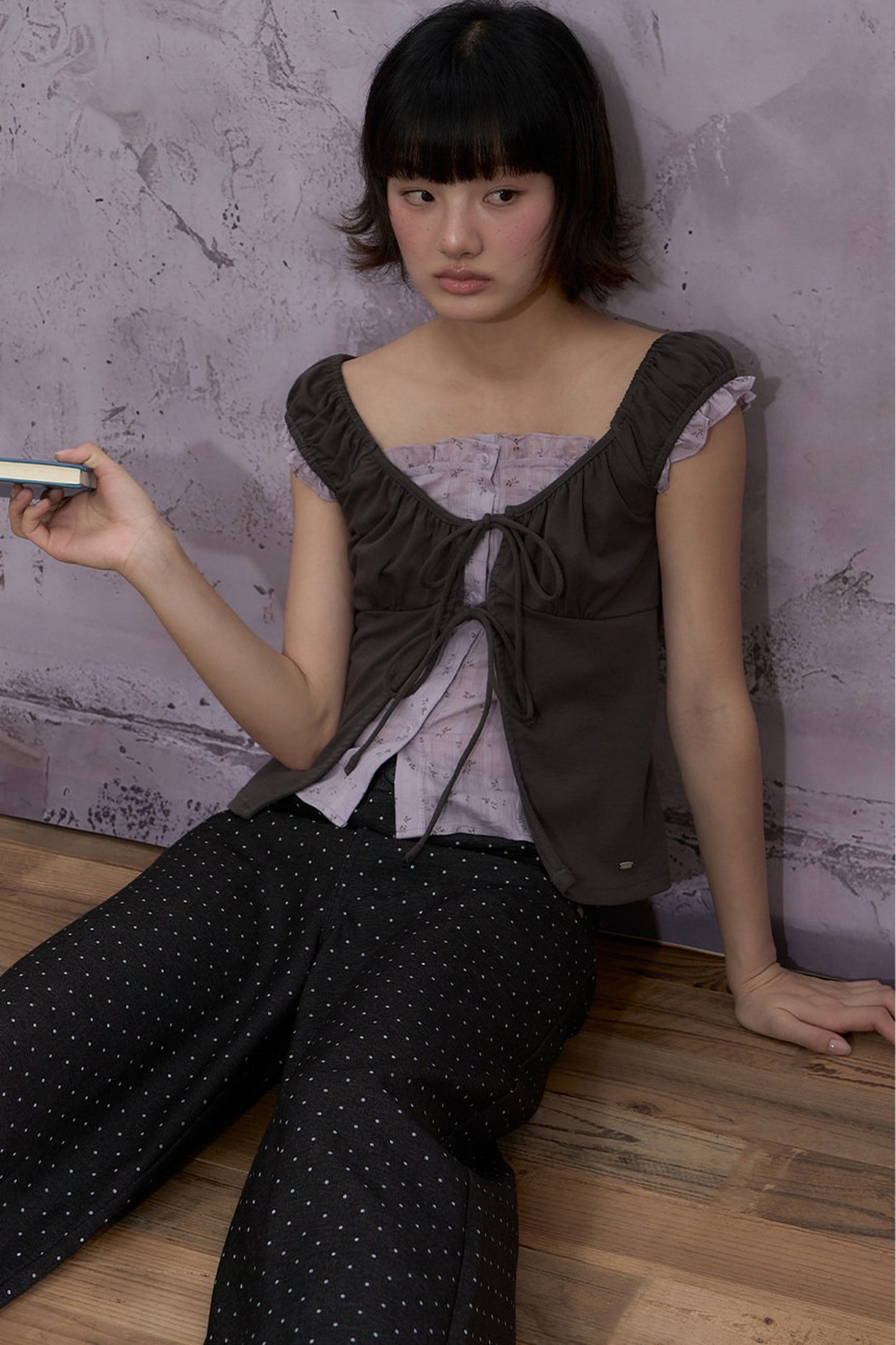 Ruffled Floral Patchwork Top Set-Up