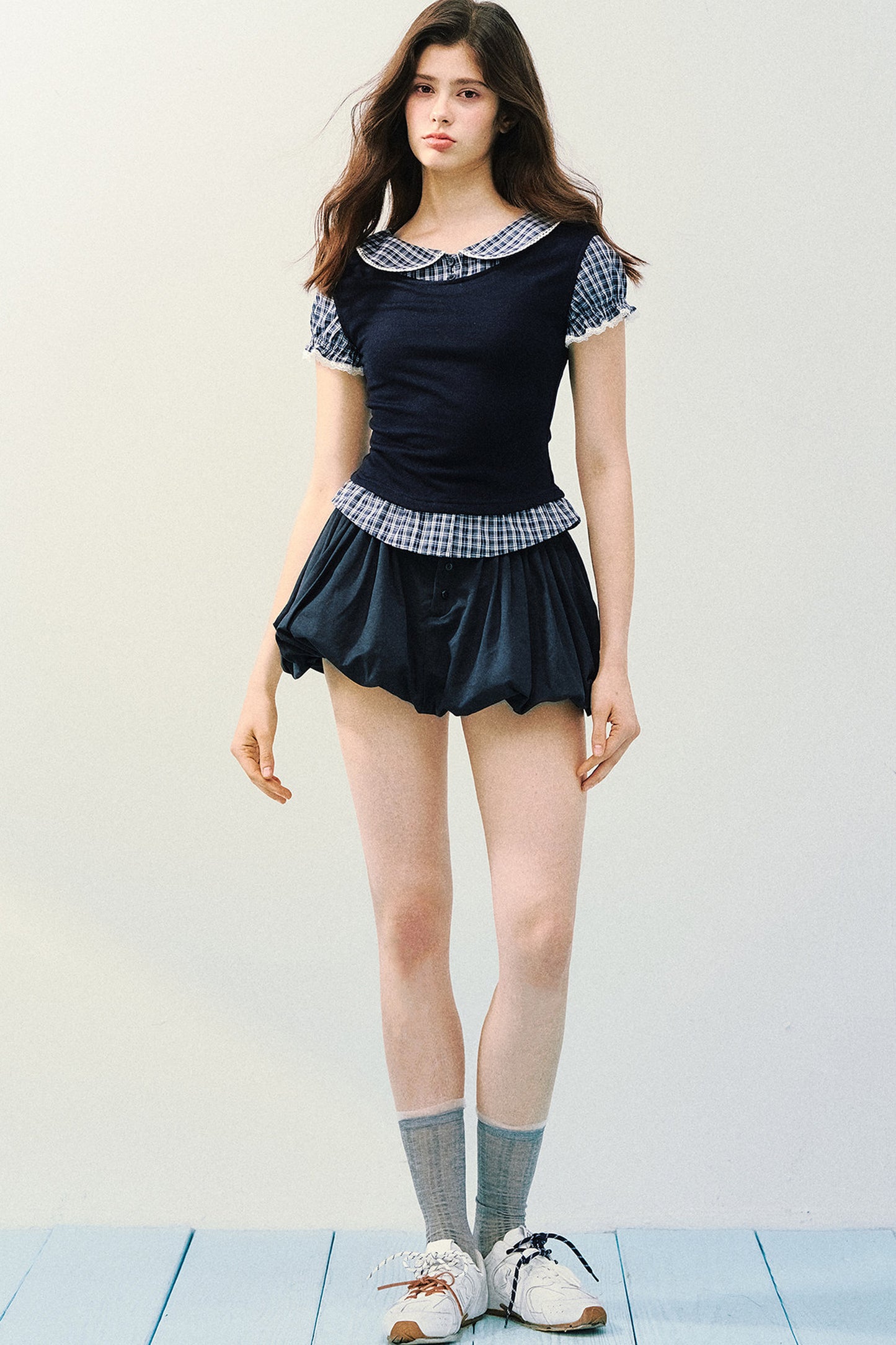 Tencel Wool Two-Piece Blouse