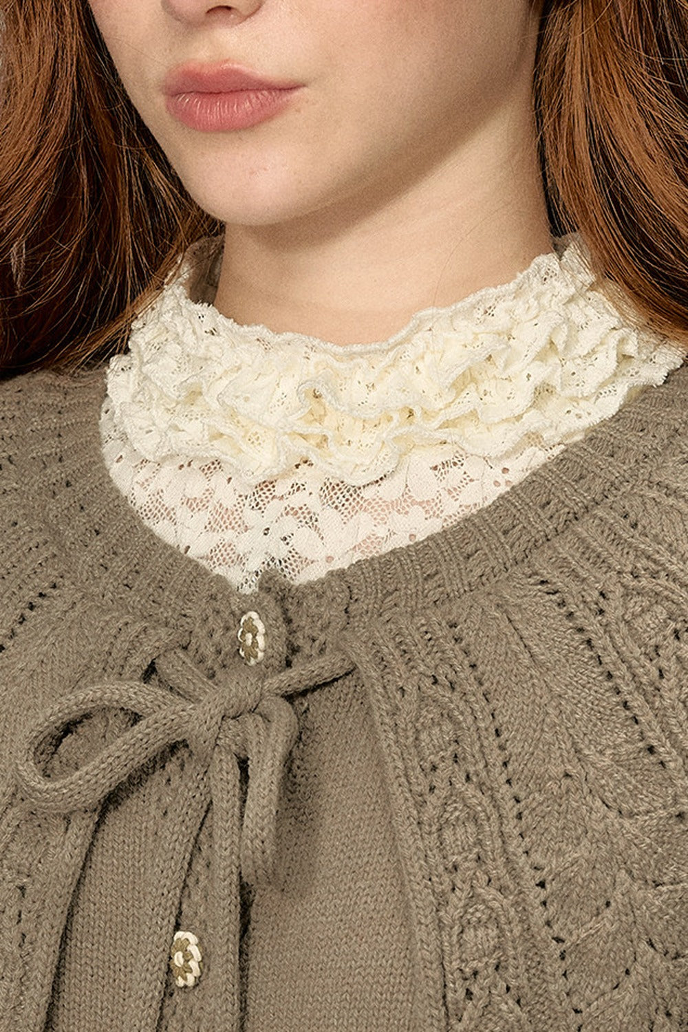 Cable Knit Cape Sweater