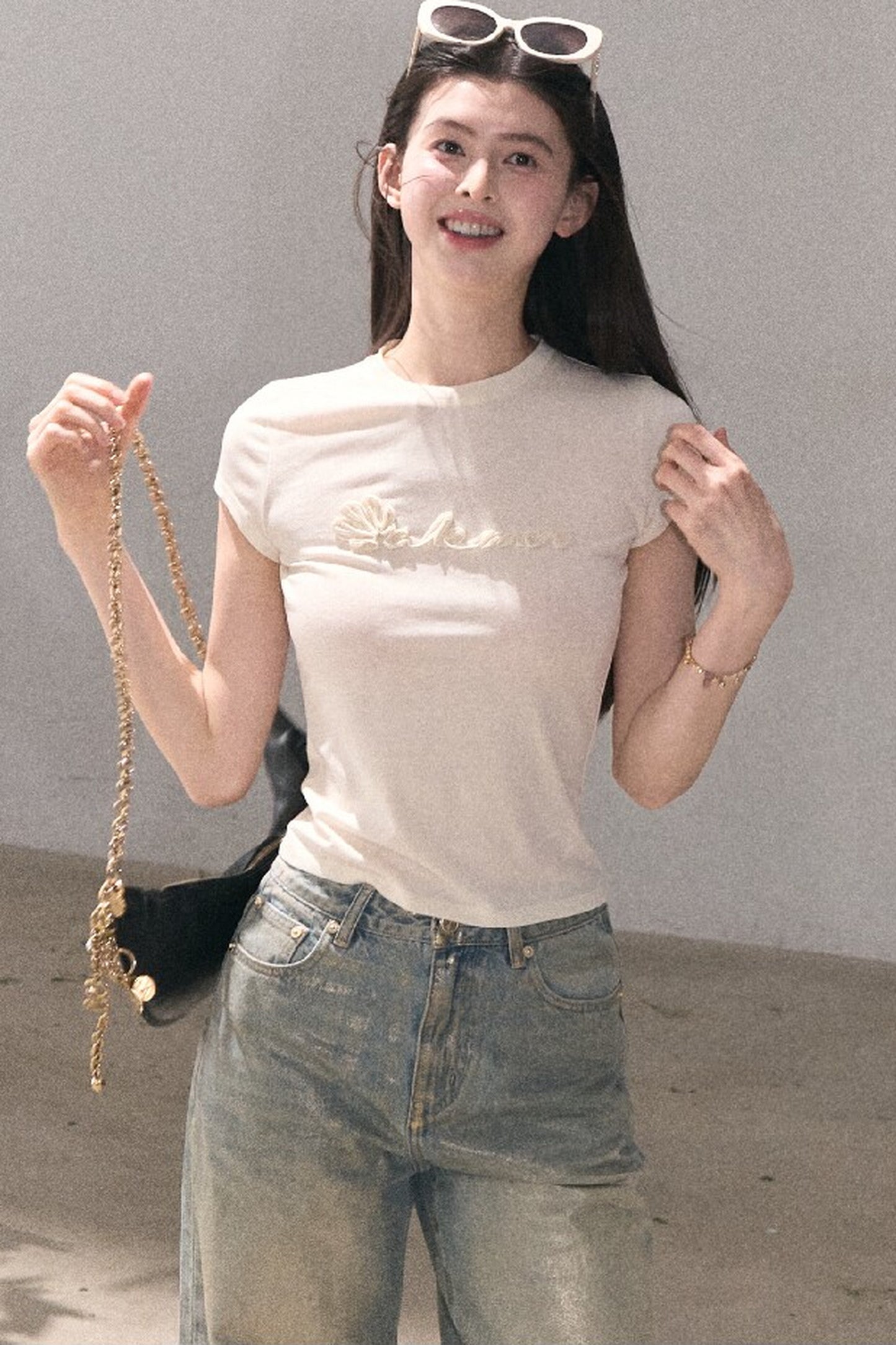 Retro Gradient Cotton Jeans