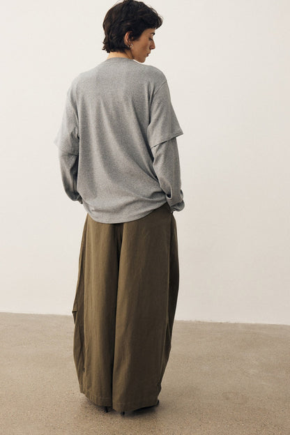 Retro Wide-Leg Parachute Pants