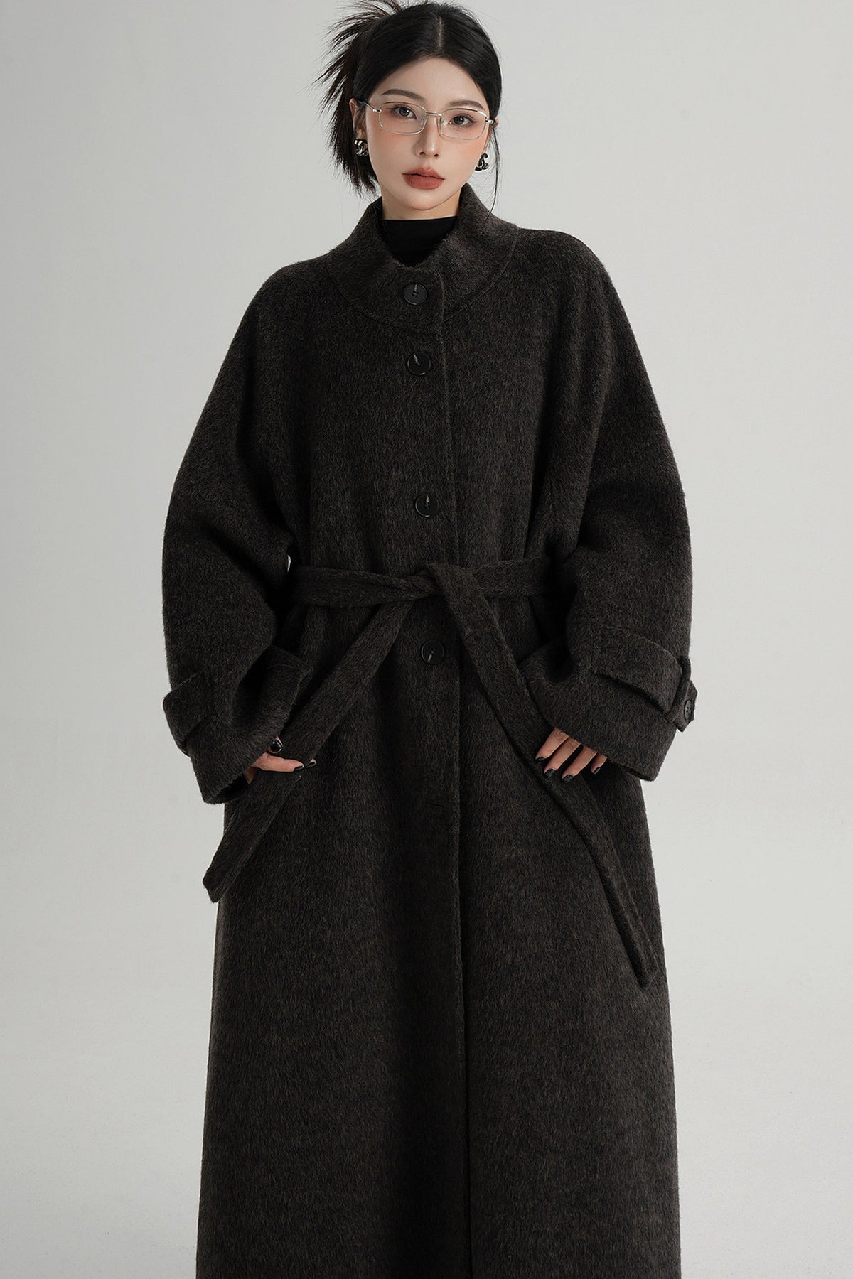 Mid-Length Double-Sided Wool Coat