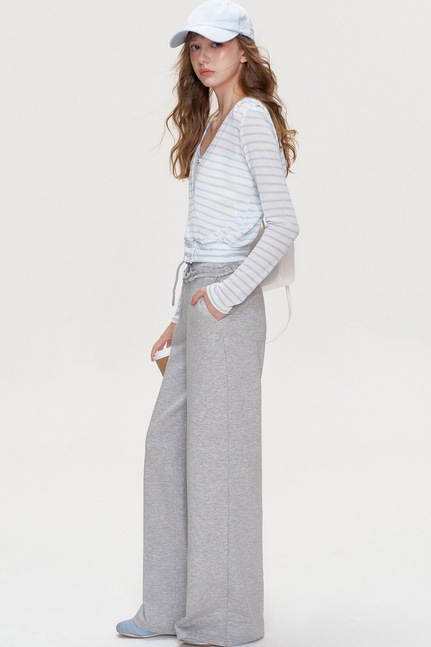 Cross V-Neck Layered Top