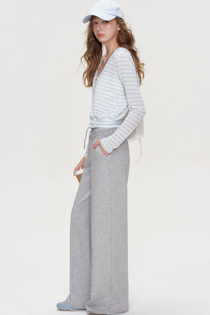 Cross V-Neck Layered Top