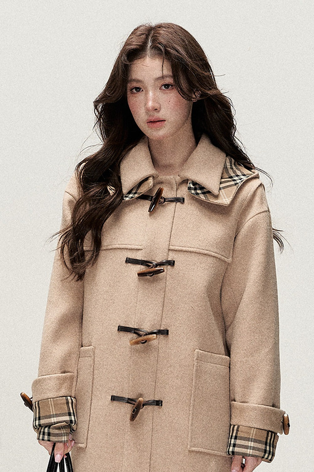 Retro Cream Baoli Duffle Coat