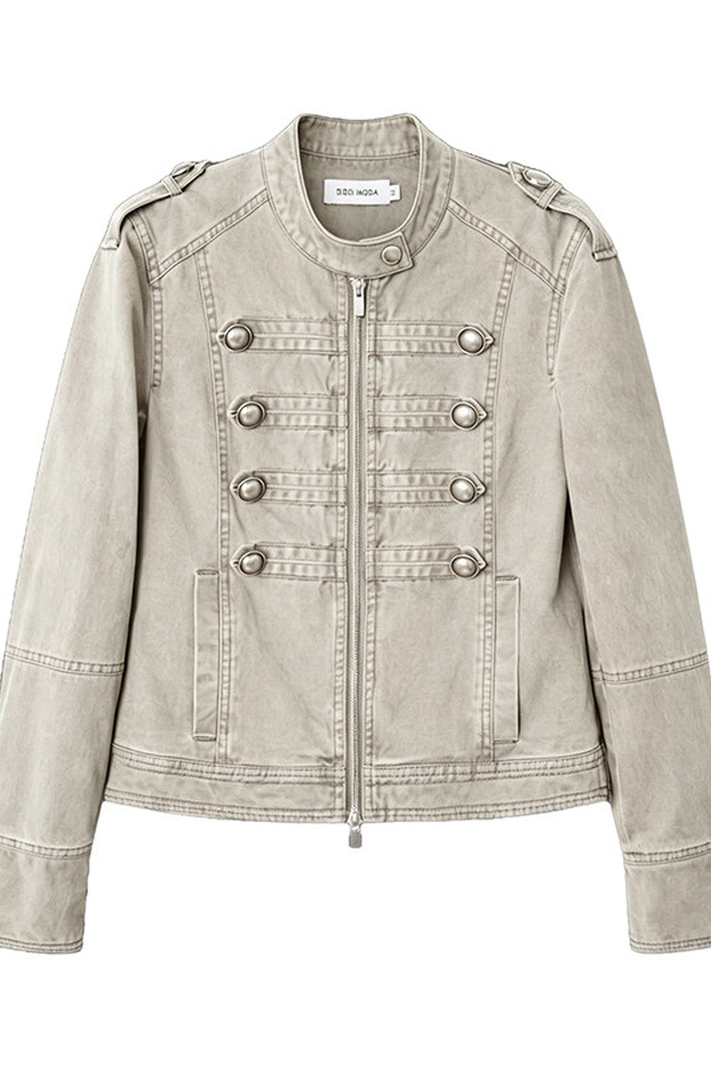 Retro Washed Double-Breasted Jacket