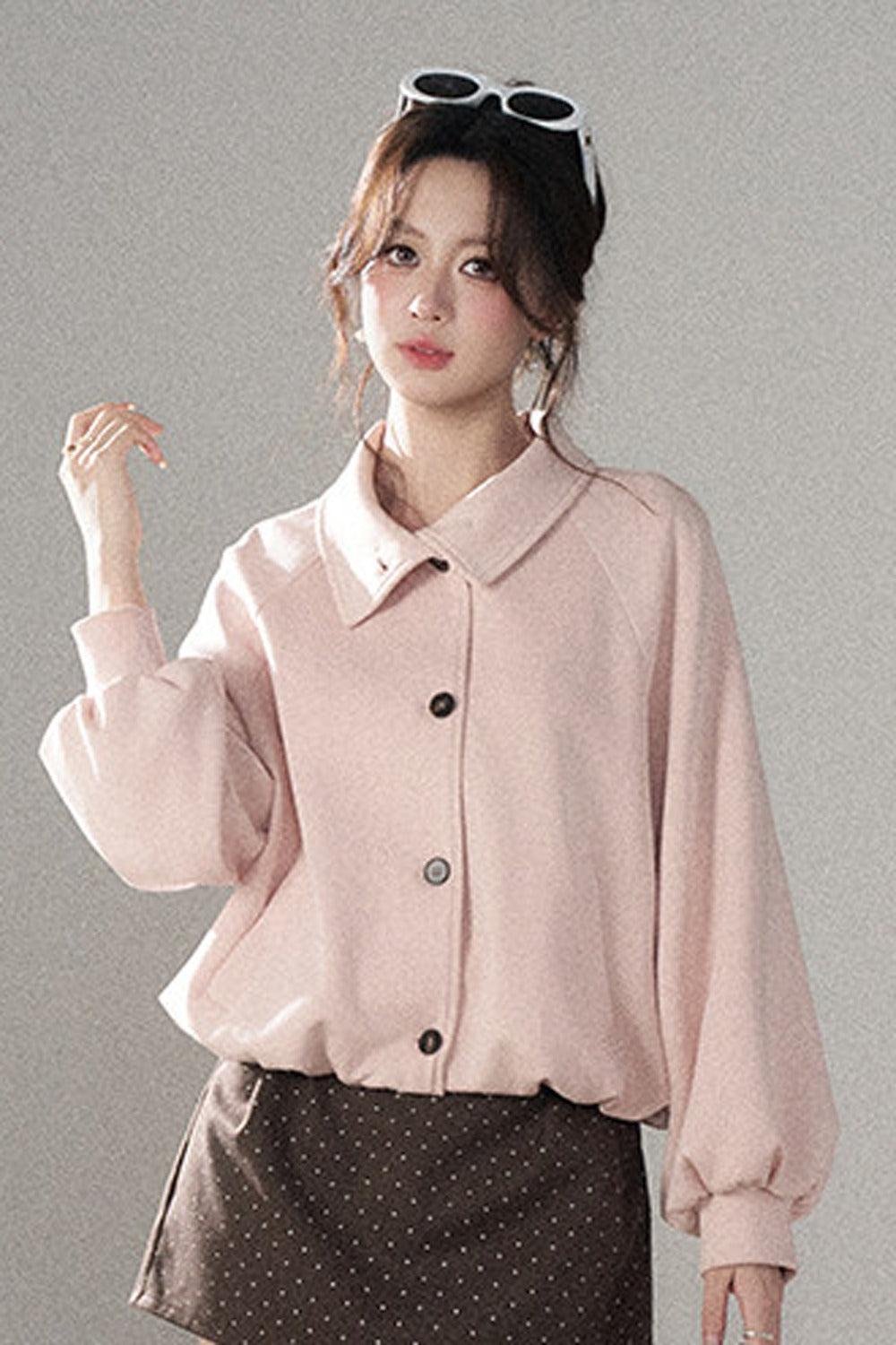 Short Two-Way Floral Jacket